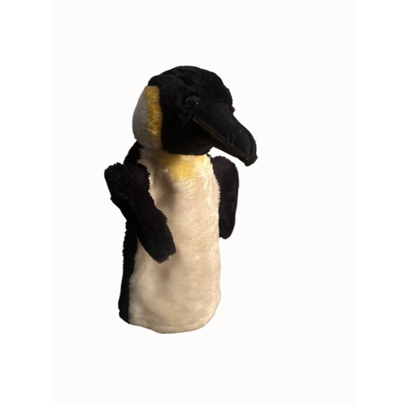 Vintage R. Dakin 1979 Emperor  Plush Hand Black  White yellow  10" Tall - Picture 5 of 6